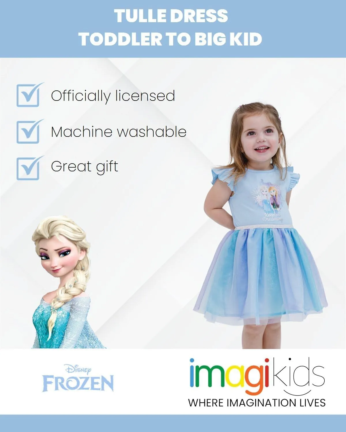 Disney Tulle Tutu Dress Infant to Big Kid Sizes (12 Months - 18-20)