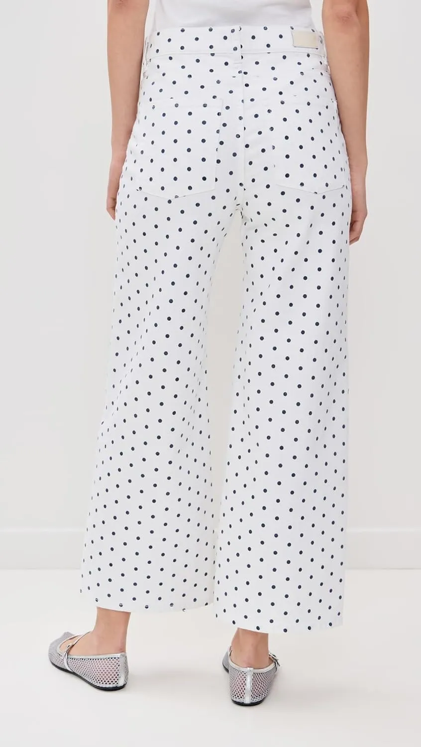 DL1961 Women's Hepburn Wide Leg High Rise Ankle Jeans