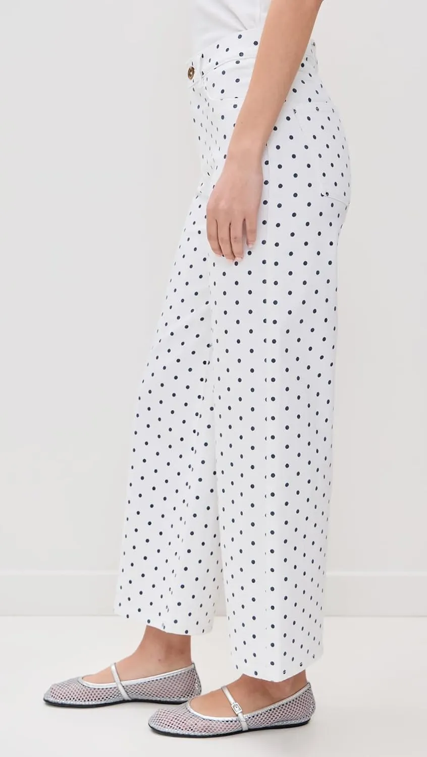DL1961 Women's Hepburn Wide Leg High Rise Ankle Jeans