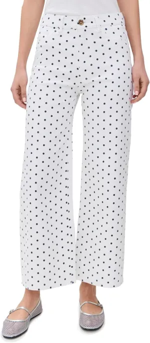 DL1961 Women's Hepburn Wide Leg High Rise Ankle Jeans