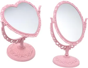 DOITOOL High Definition Rotating Makeup Mirror Set Double Sided Home Mirror for Women Stylish Beauty Tool