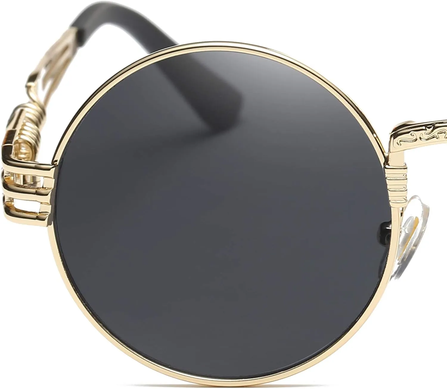 Dollger Steampunk Round Sunglasses Metal Frame Circle Shades