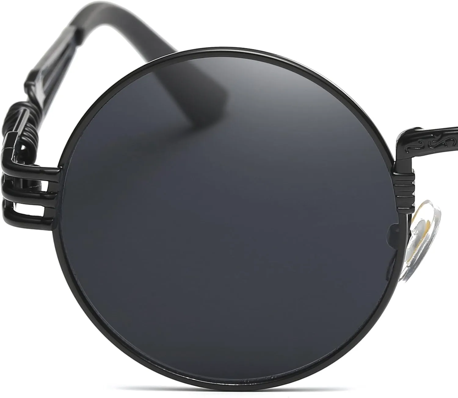 Dollger Steampunk Round Sunglasses Metal Frame Circle Shades