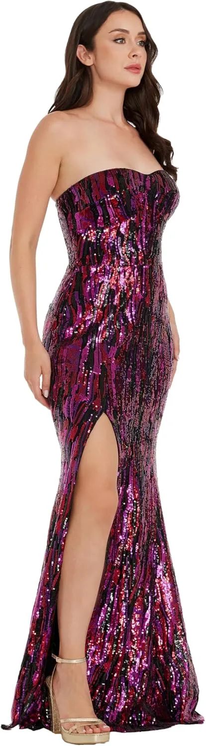 Dress the Population Women's Nikita Mermaid Maxi Dress