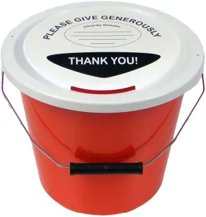 Early Learning Centre 3-Pack Red Charity Money Collection Buckets (5L)