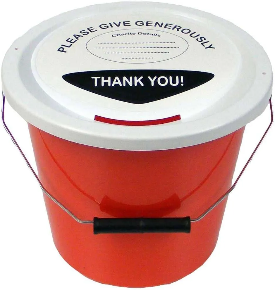 Early Learning Centre 3-Pack Red Charity Money Collection Buckets (5L)