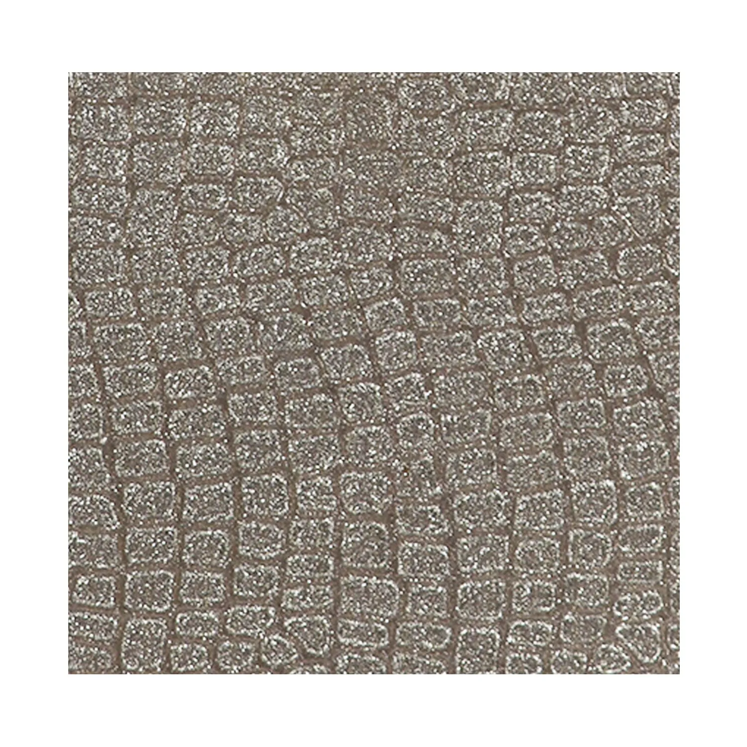 Elegant Silver Glitter Clutch – Luxe Croc-Texture Evening Bag with Gold Handle