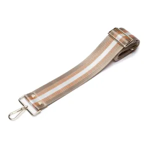 Elie Beaumont Crossbody Strap in Champagne Stripe