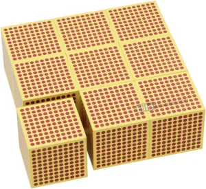 Elite Montessori 9 Wooden Thousand Cubes