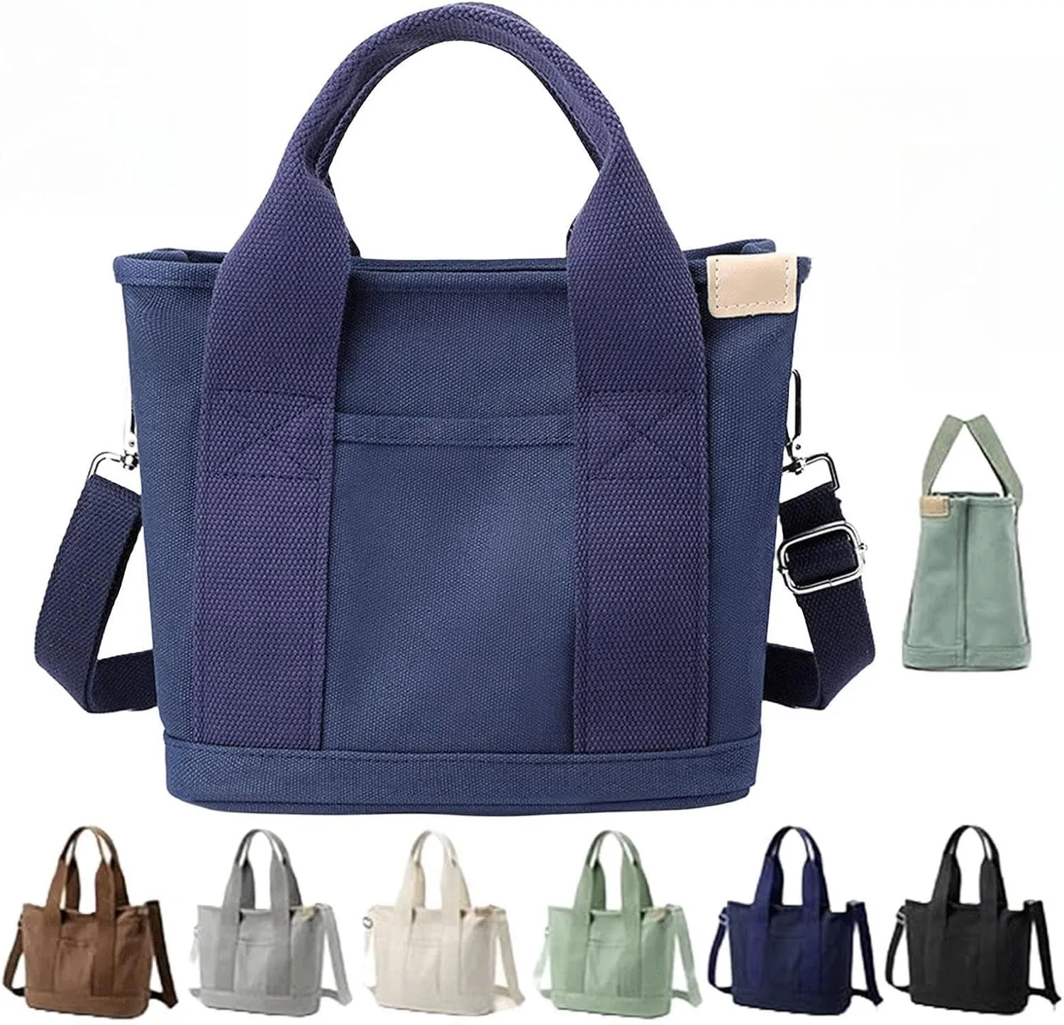 Elmyse Handbag, Elmyse Crossbody Bag,Elmyse Large Capacity Multi-Pocket Handbag,Canvas Tote Bag with Zipper