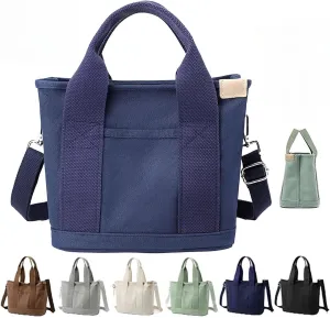 Elmyse Handbag, Elmyse Crossbody Bag,Elmyse Large Capacity Multi-Pocket Handbag,Canvas Tote Bag with Zipper