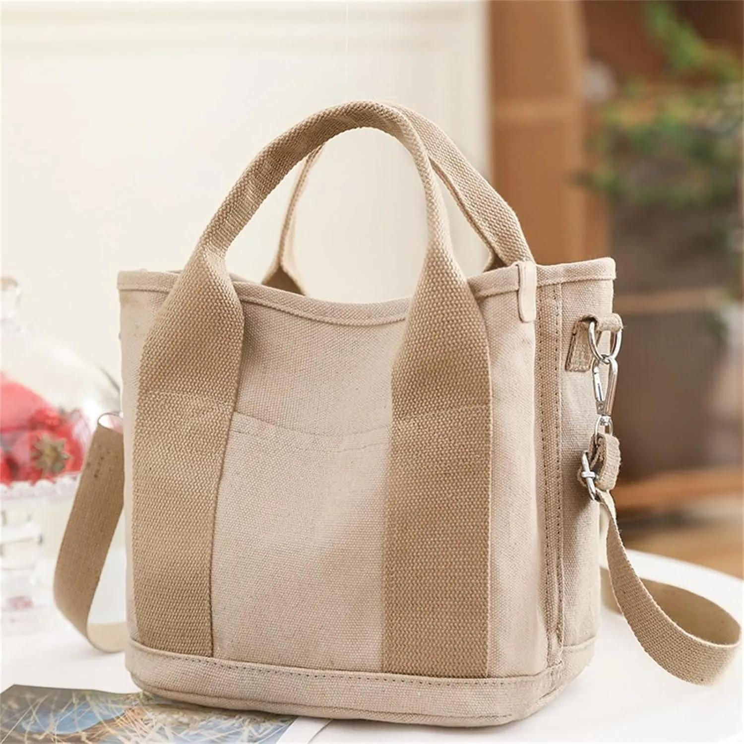 Elmyse Handbag, Elmyse Crossbody Bag,Elmyse Large Capacity Multi-Pocket Handbag,Canvas Tote Bag with Zipper