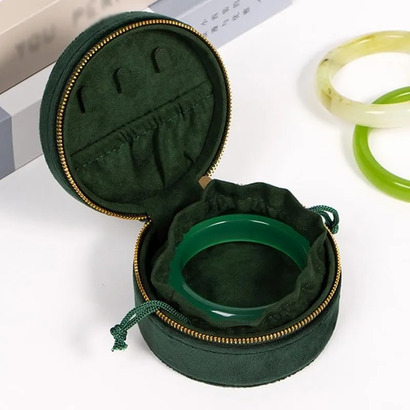 Embroidery Flannelette Portable Bracelet Box Watch Box Vintage Jewelry Box