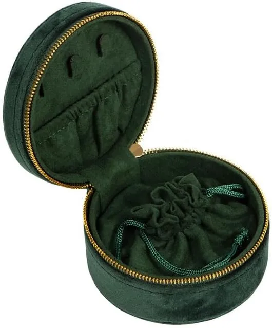 Embroidery Flannelette Portable Bracelet Box Watch Box Vintage Jewelry Box