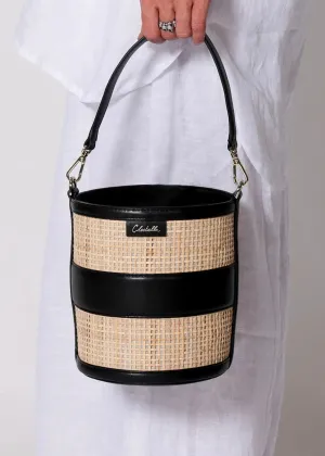 EMERY RATTAN BUCKET BAG