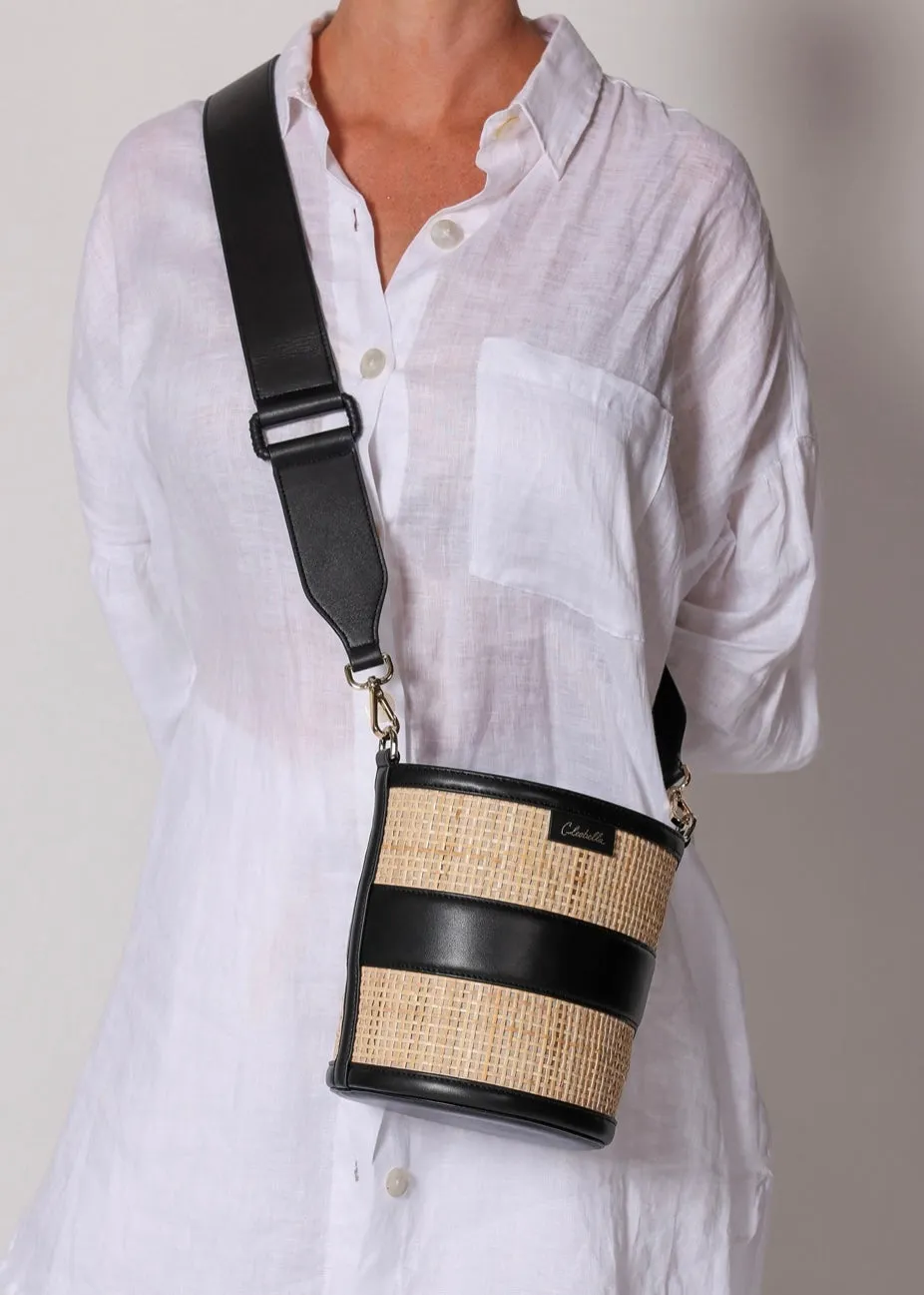 EMERY RATTAN BUCKET BAG