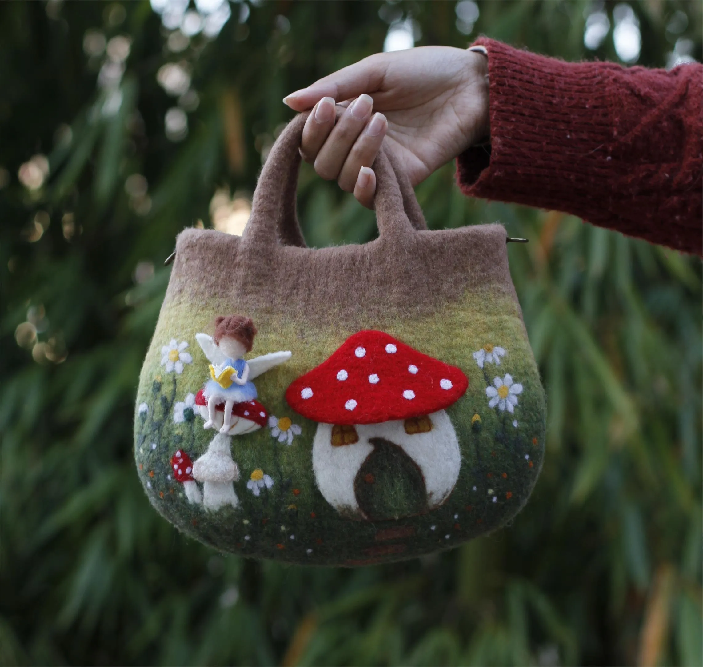 Enchanted Forest Wool Bags: Whimsical Woodland Delights
