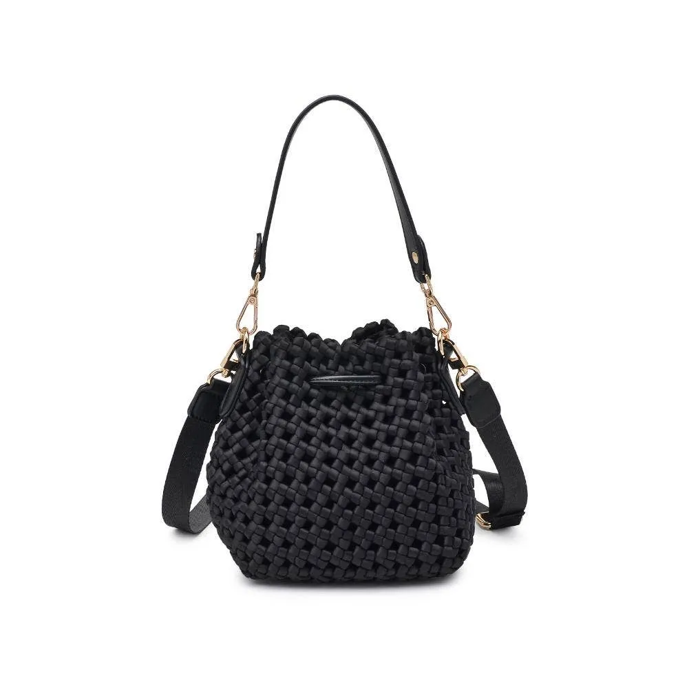 Essence - Hand Woven Knot Crossbody: Black