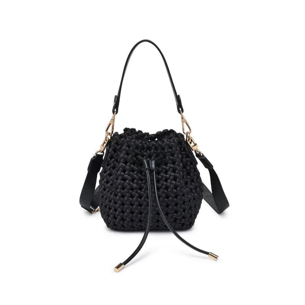 Essence - Hand Woven Knot Crossbody: Black