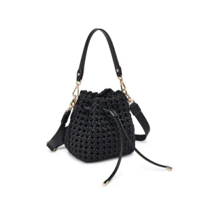 Essence - Hand Woven Knot Crossbody: Black