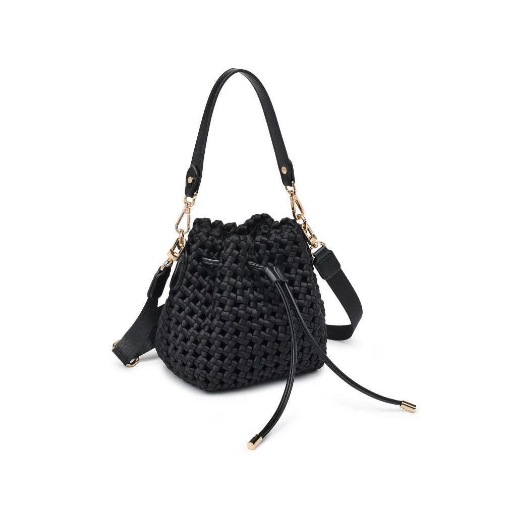Essence - Hand Woven Knot Crossbody: Black