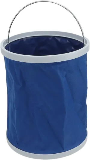 EVTSCAN Collapsible Bucket with Handle, 3.5 Gallon (13L) Portable Oxford Cloth Bucket for Cleaning, Camping, Beach, Gardening, Fishing, Water, Washing