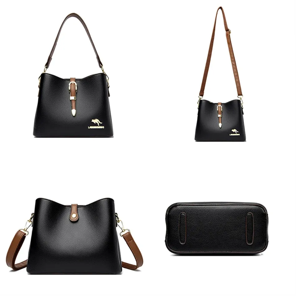 Fashion High Quality Leather Female Shoulder Messenger Bag