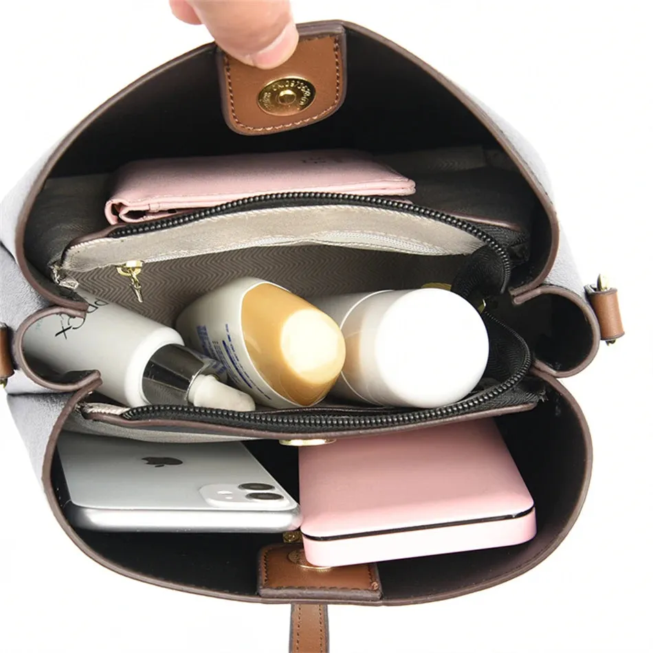 Fashion High Quality Leather Female Shoulder Messenger Bag