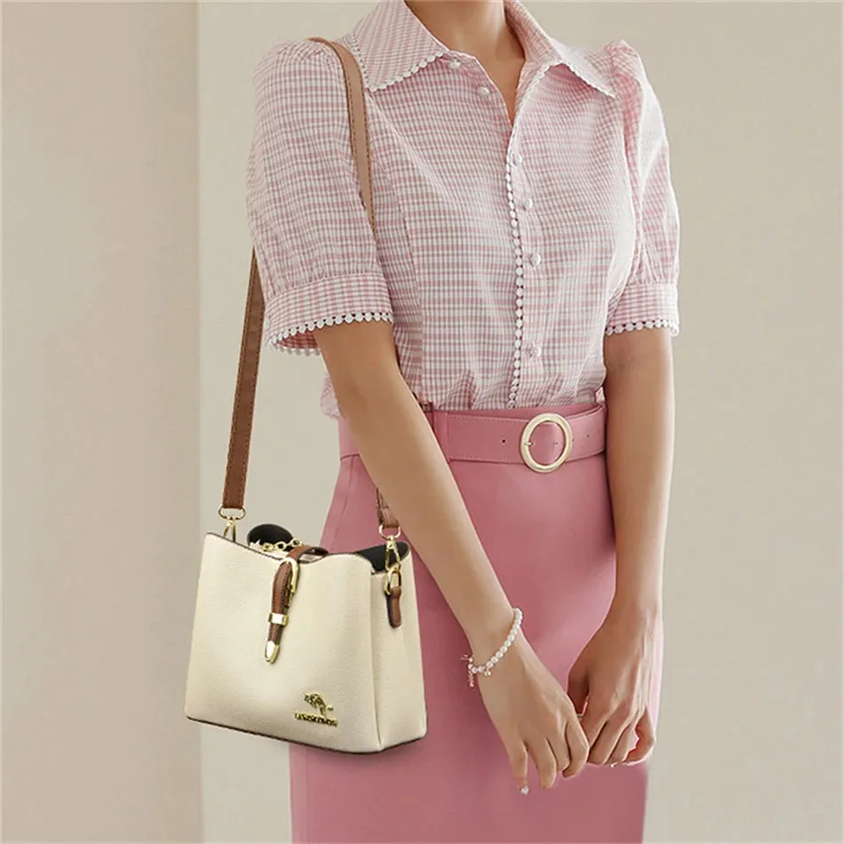 Fashion High Quality Leather Female Shoulder Messenger Bag