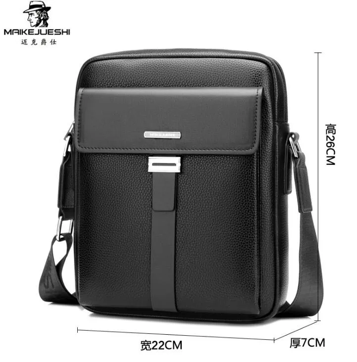 Fashion Men Business Leather Messenger