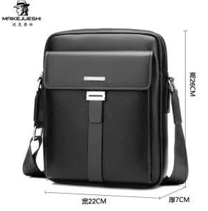 Fashion Men Business Leather Messenger
