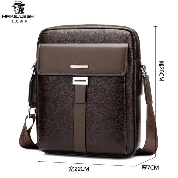 Fashion Men Business Leather Messenger