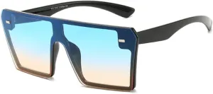 Fashion One Piece Oversize Sunglasses Women Retro Gradient Sun Glasses Men Big Frame Retro Eyewear UV400