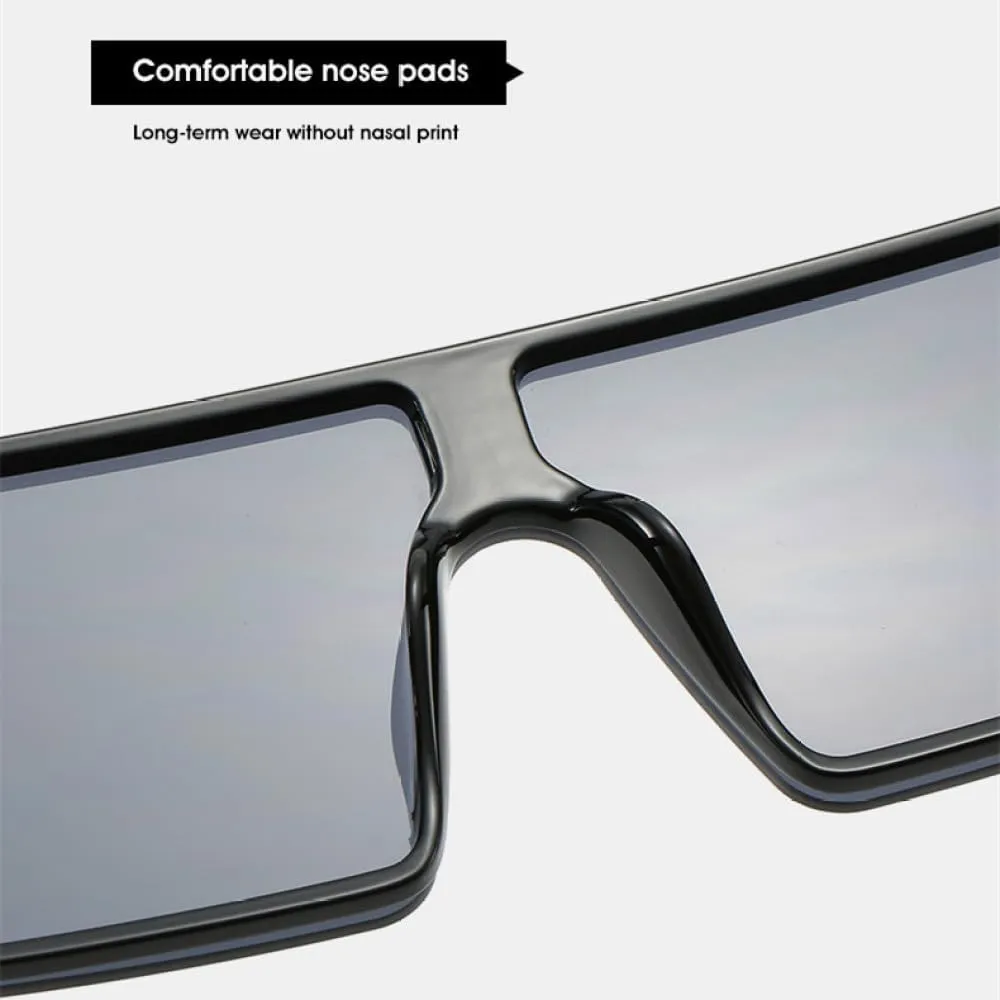 Fashion One Piece Oversize Sunglasses Women Retro Gradient Sun Glasses Men Big Frame Retro Eyewear UV400