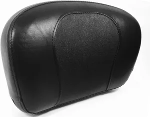 FatBoy Style Stitch Low Bucket Rear Passenger Backrest Pad for Harley Davidson Softail Fat Boy Heritage Dyna Street Bob Sportster Iron Sissy Bar Pads Back Rest Sissybar Medallion Upright REF 52347-97
