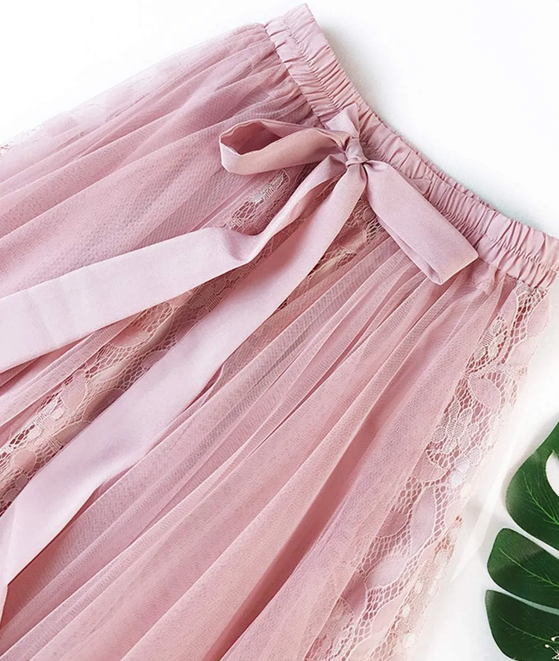 Femiserah Women's Long Rainbow A Line Tulle Tutu Skirts Tiered Skirt Petticoat