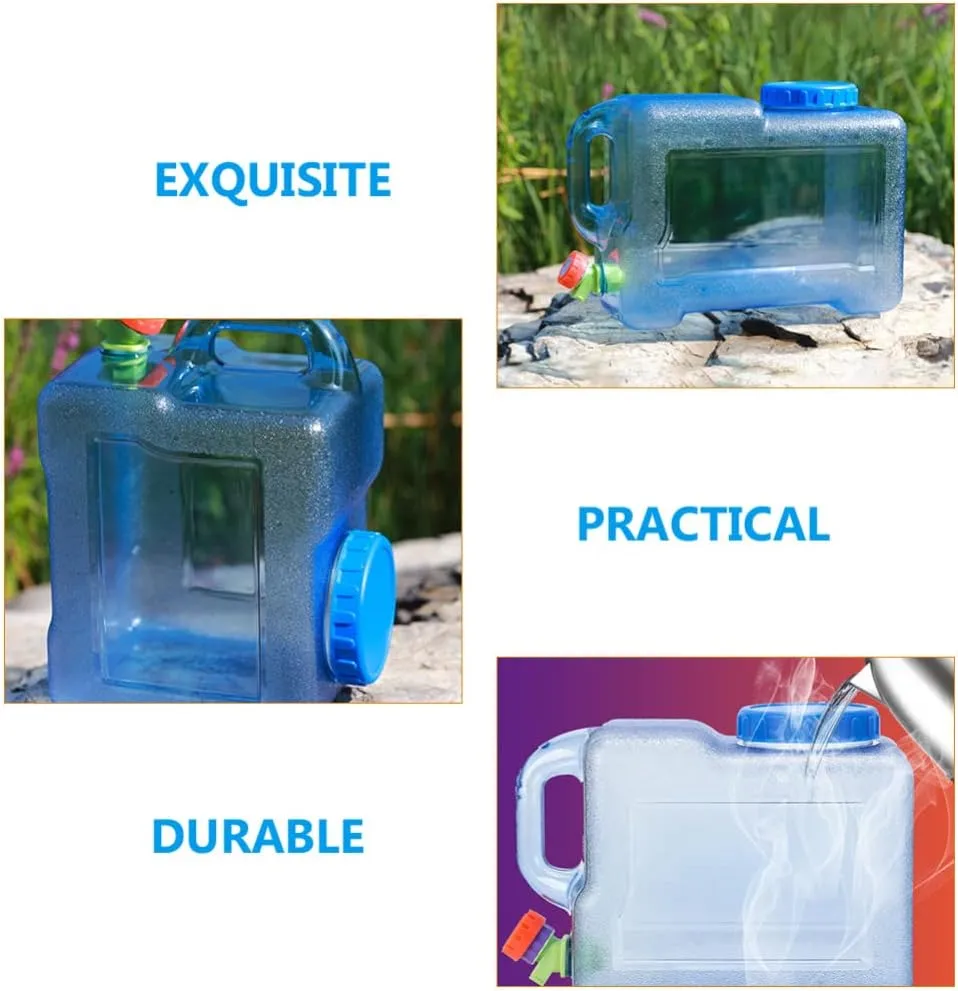 Fishing Accessories 2PCS Camping Water Container - 2 Gallon Portable Water Storage Camp Water Jug with Spigot, for Outdoor Camping Picnic Emergency Water Storage Camping Accessories