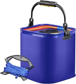 Fishing Bucket Fishing Bait Bucket Collapsible Fishing Bucket Portable Fish Bucket Live Fish Container EVA Fishing Bait Bucket for Fishing Portable Fish Bucket Live Fish Box Simple and practical
