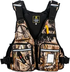 Fishing Jackets with Multi-Pockets and Reflective Stripe for Paddle Boarding Kayaking Snorkel