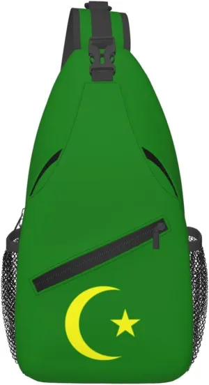 Flag of Independent Bosnia (1878) Crossbody Bags For Women Men Chest Backpack Gym Shoulder Bag Travel Outdoor Sports Casual Crossbody Bags