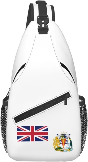 Flag Of The British Antarctic Territory Crossbody Bags For Women Men Chest Backpack Gym Shoulder Bag Travel Outdoor Sports Casual Crossbody Bags