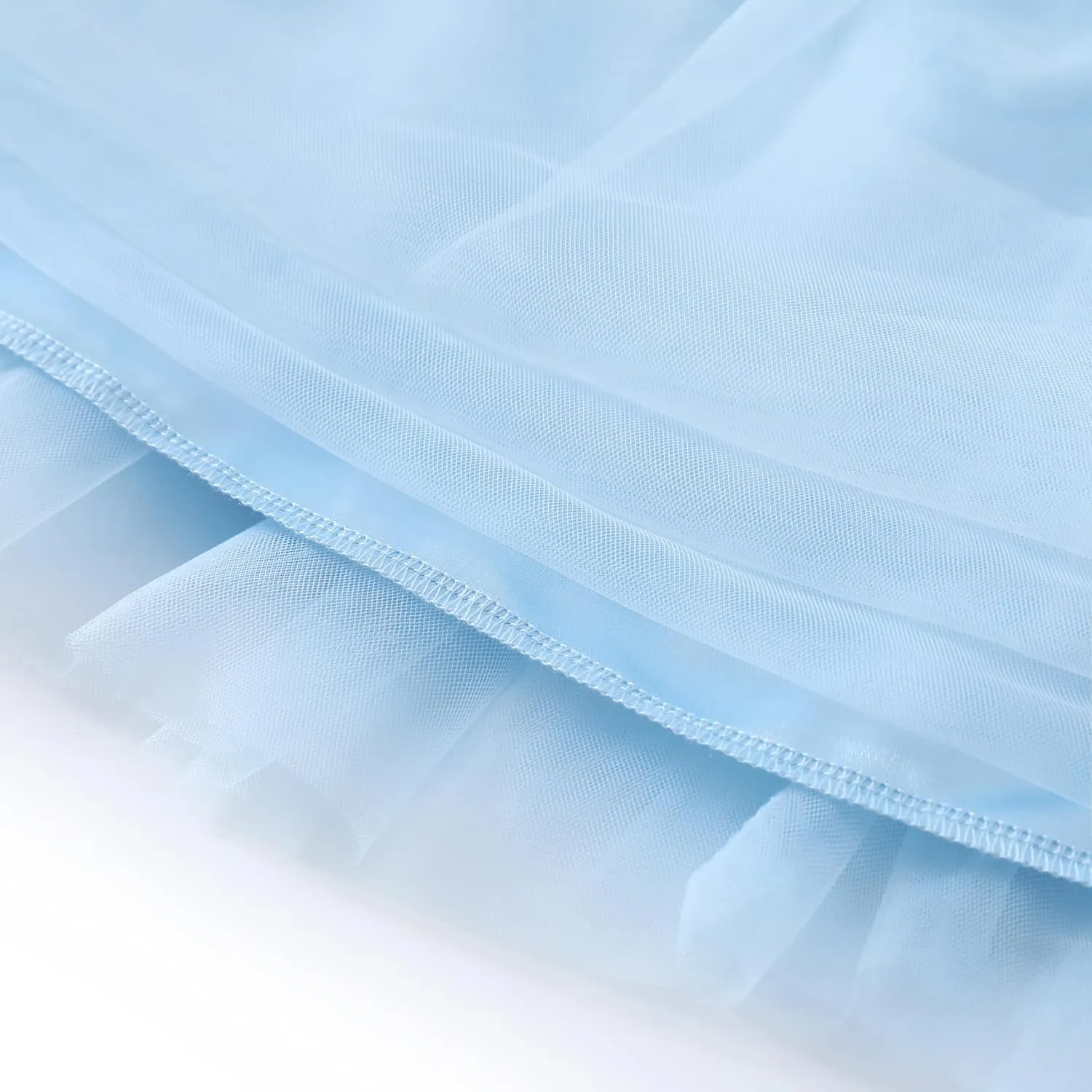 Flofallzique Toddler Tutu Dress Summer Flutter Sleeve Infant Baby Birthday Party Girls Tulle Dress for 1-6 Y