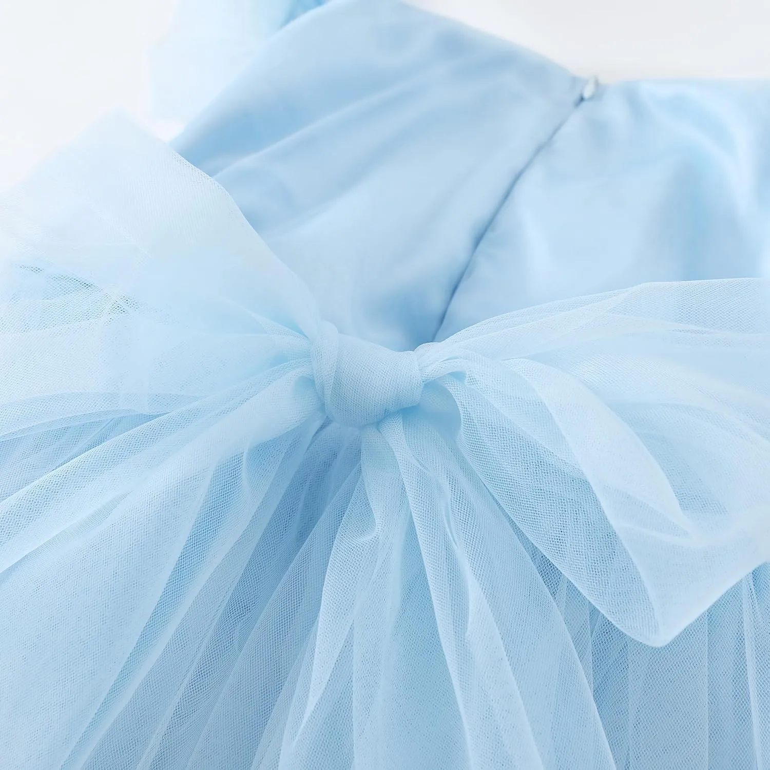 Flofallzique Toddler Tutu Dress Summer Flutter Sleeve Infant Baby Birthday Party Girls Tulle Dress for 1-6 Y