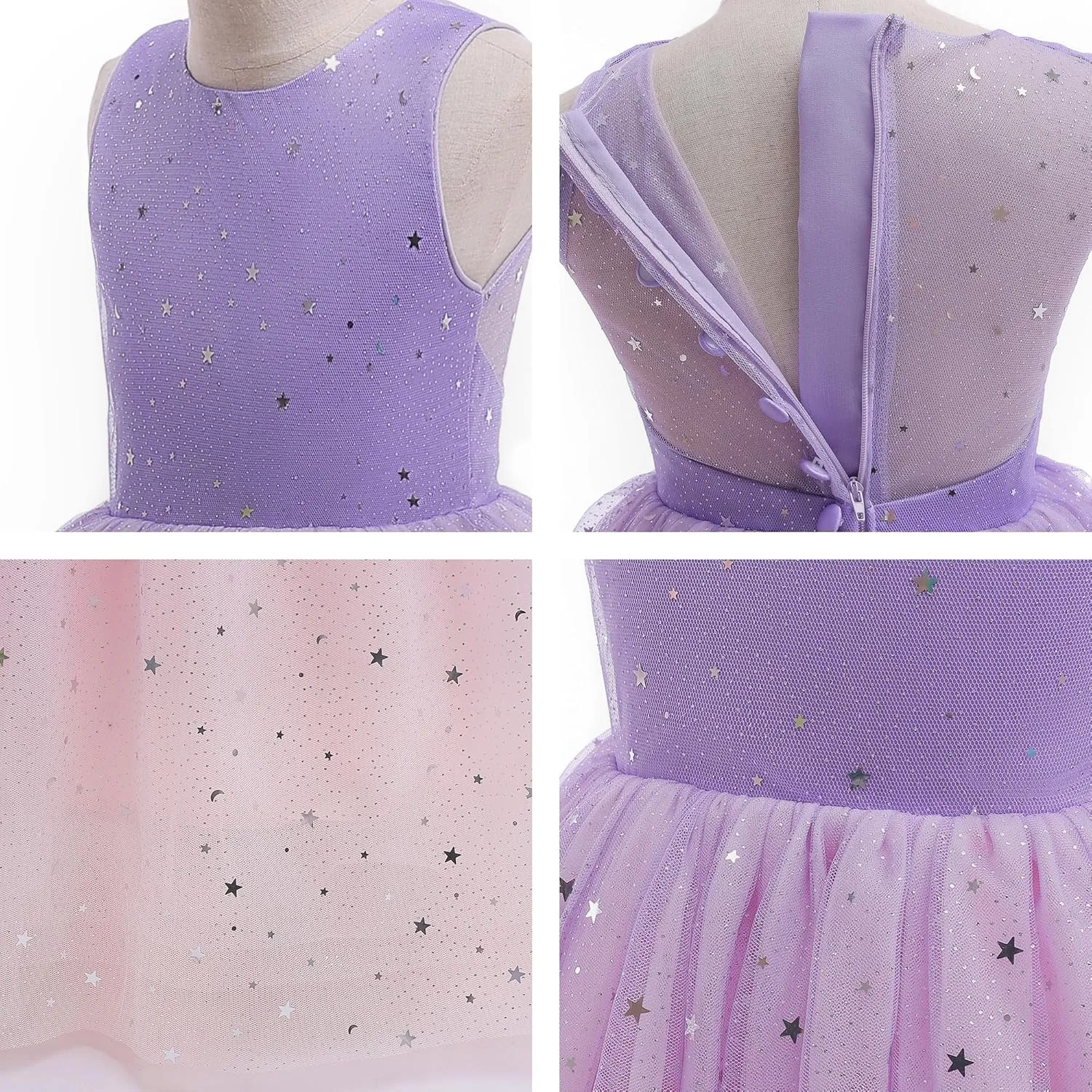 Flower Girls Tulle Dress Bridesmaid Sparkle Wedding Pageant Dresses Princess Birthday Party