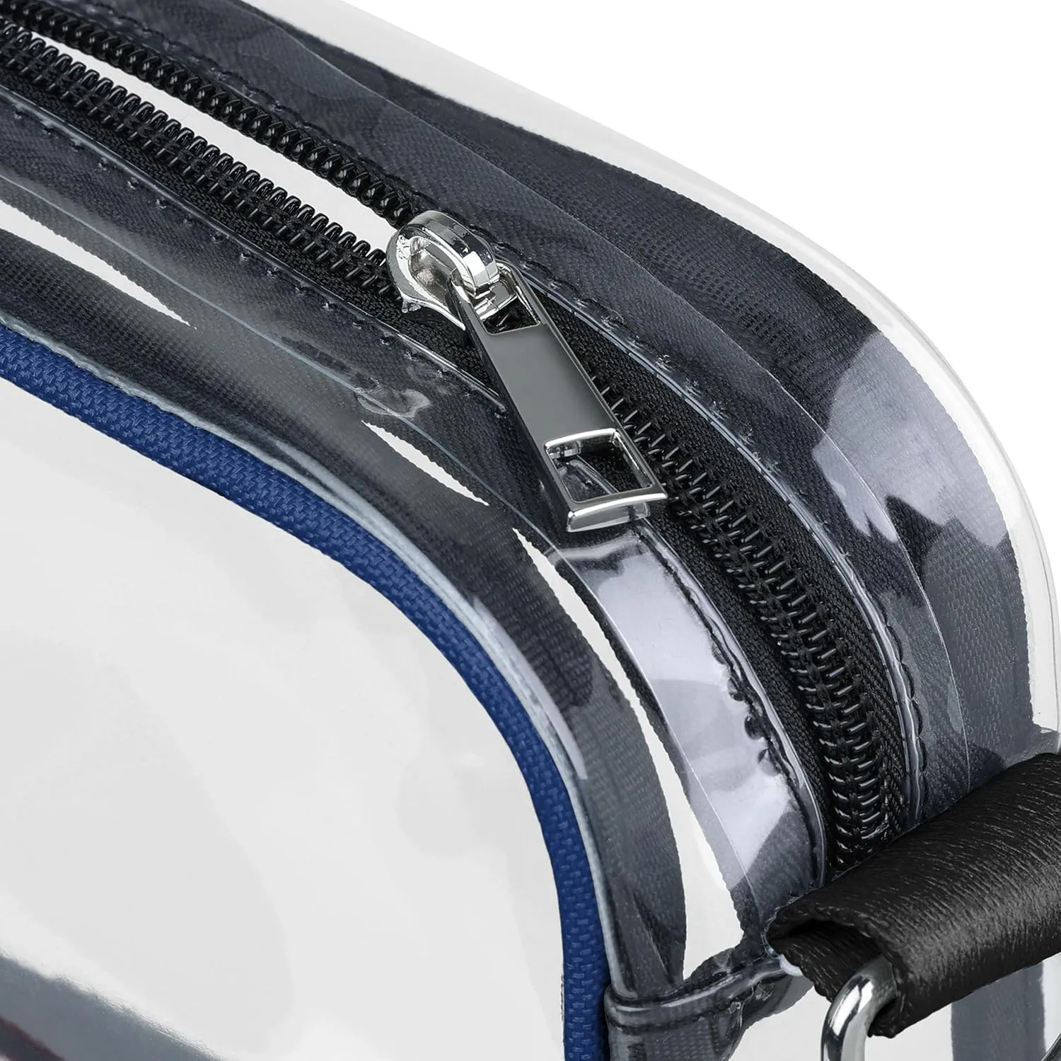FOCO NFL Team Logo Stripe Clear Crossbody Bag