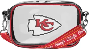 FOCO NFL Team Logo Stripe Clear Crossbody Bag