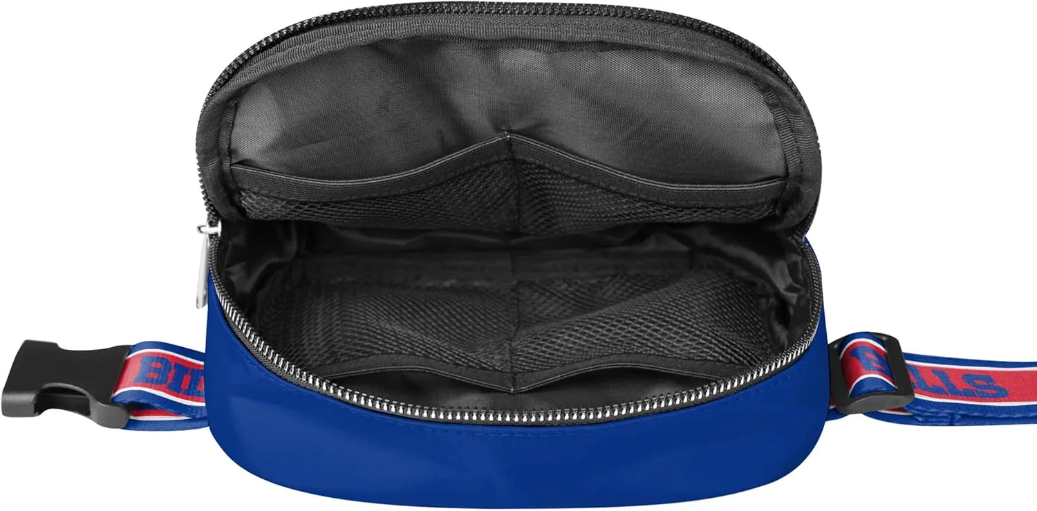 FOCO NFL Unisex-Adult NFL Team Color Wordmark Crossbody Belt Bag