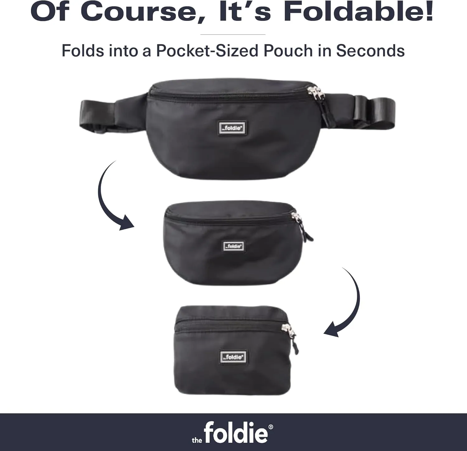 Foldable Crossbody Bags for Women & Men - Anti-Theft RFID-Safe Fanny Pack with Smart Lockable Zippers and Cut-Resistant Strap - Lightweight Waist Pack for Travel & Everyday Use - Army Green
