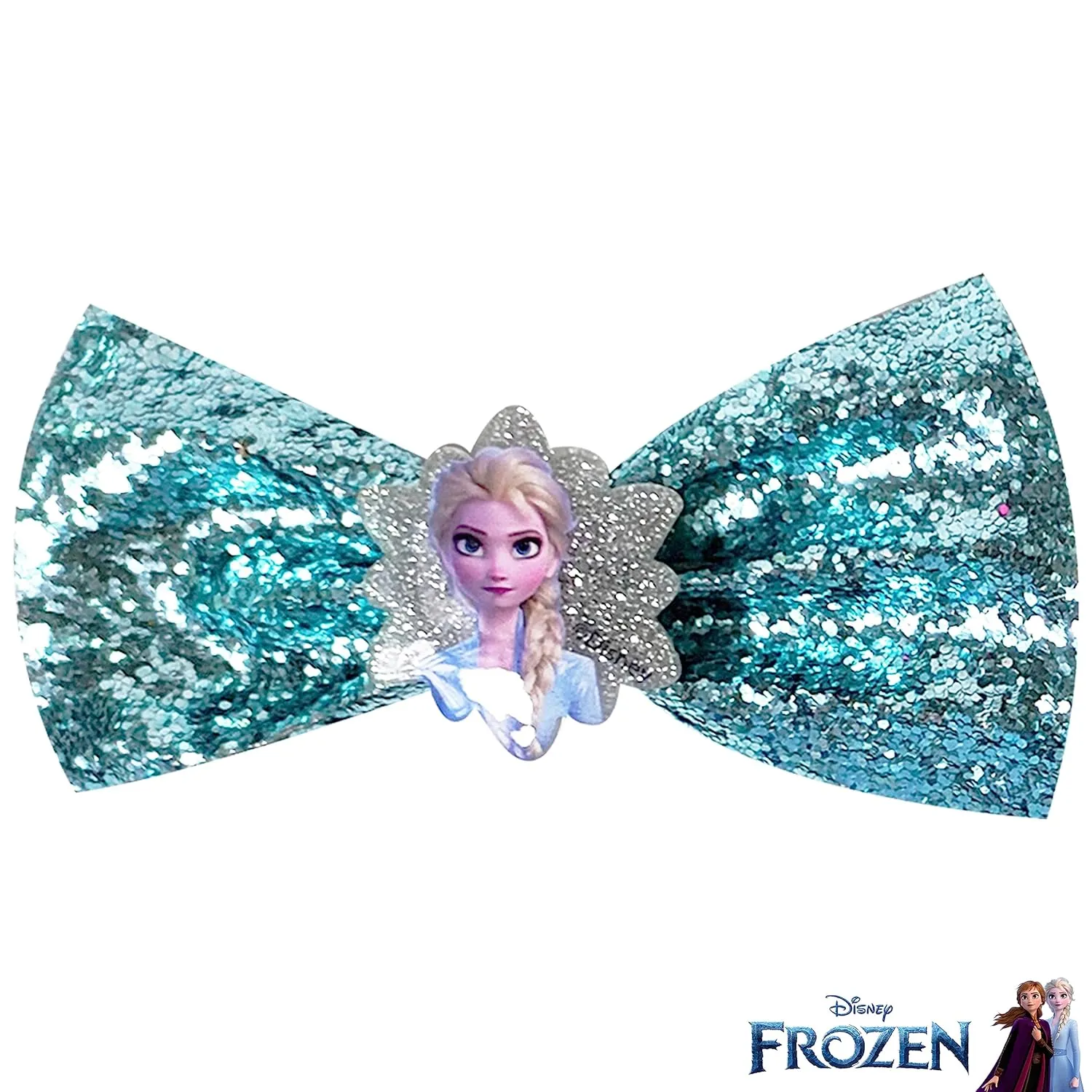 Frozen 2 Girls 7 Small Bow Bundle, Hair Bows for Girls - Ages 3 