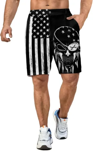 Fun Men's Golf Shorts Fun Work Polo Dress Short for Men Lightweight Quick Dry Multi-Pocket